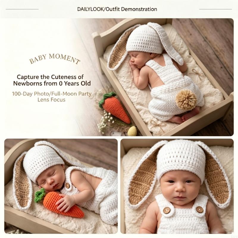 Baby Clothing Crochet - Crochet Knitted Newborn Photography Props Clothes