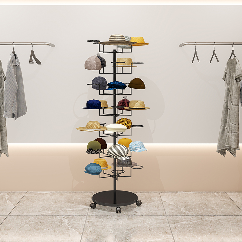#Hat display rackFloor-to-ceil - Baby Clothing Display 评论和价格