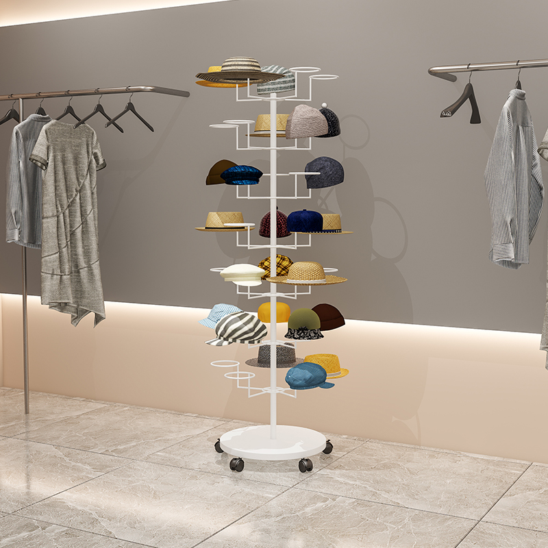 #Hat display rackFloor-to-ceil - Baby Clothing Display 评论和价格