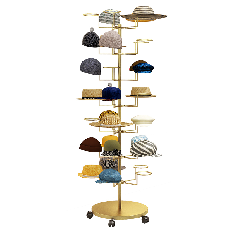 #Hat display rackFloor-to-ceil - Baby Clothing Display 评论和价格