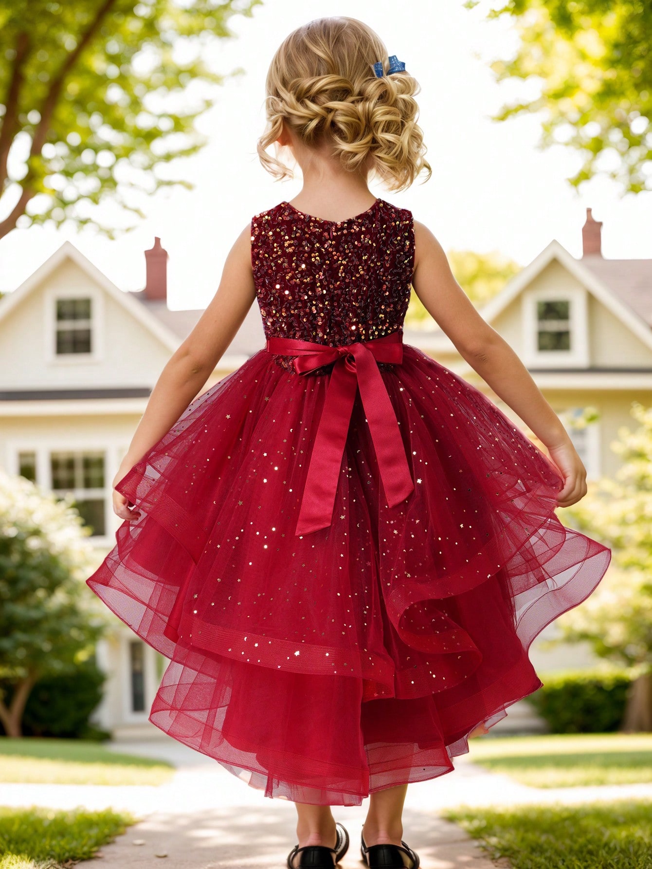 Baby Girl Princess Floral Sequ - Baby Clothing Crochet 评论和价格