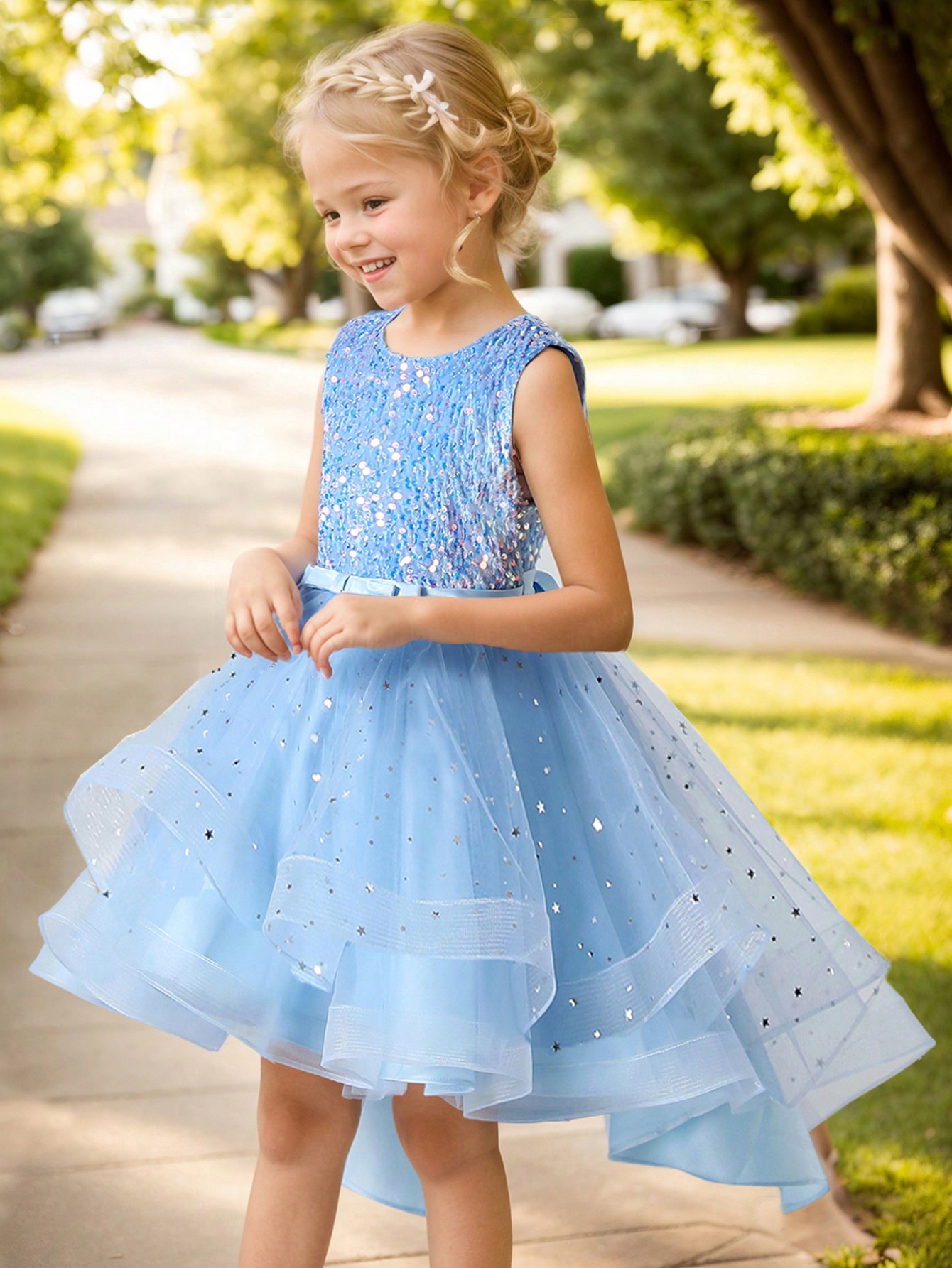 Baby Girl Princess Floral Sequ - Baby Clothing Crochet 评论和价格