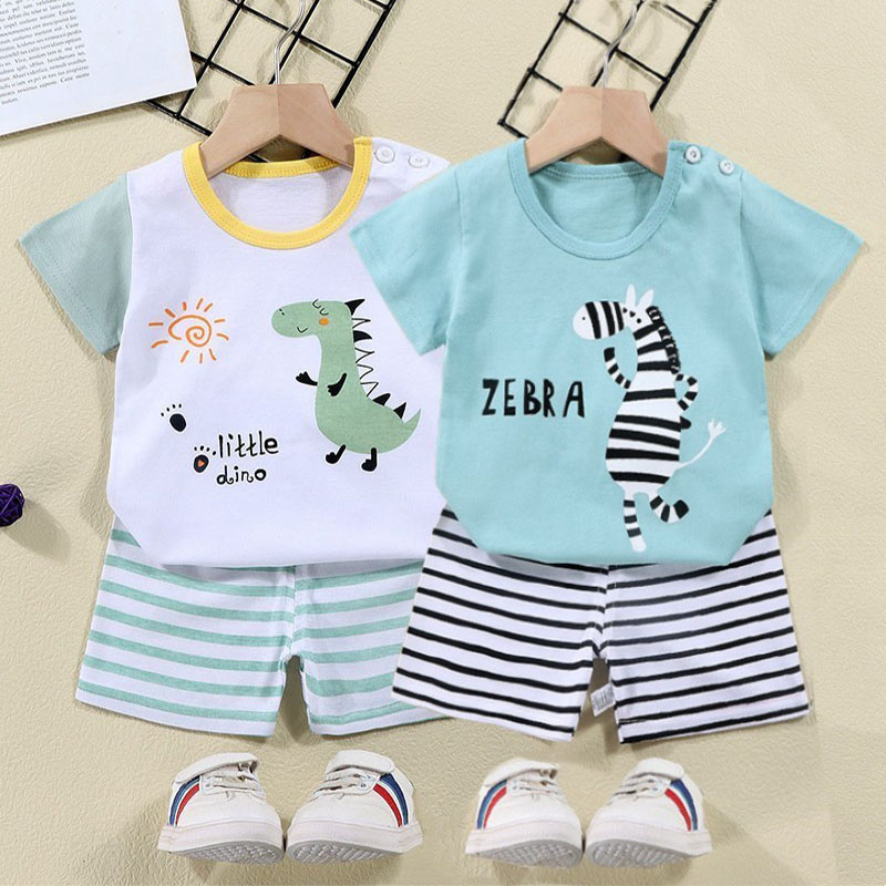 Cotton Tees+Shorts 2-piece Tra - Baby Clothing Bundles 评论和价格