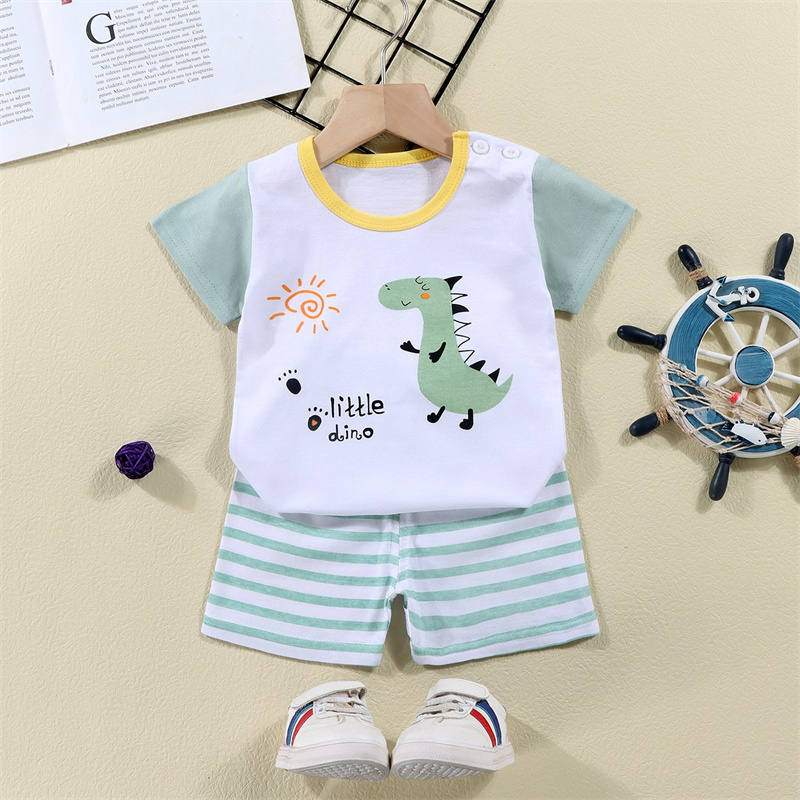 Cotton Tees+Shorts 2-piece Tra - Baby Clothing Bundles 评论和价格