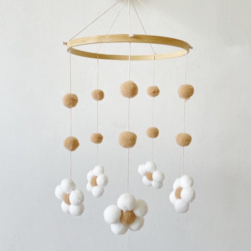Ins Nordic Fur Ball Flower Win - Baby Clothing For Bed 评论和价格