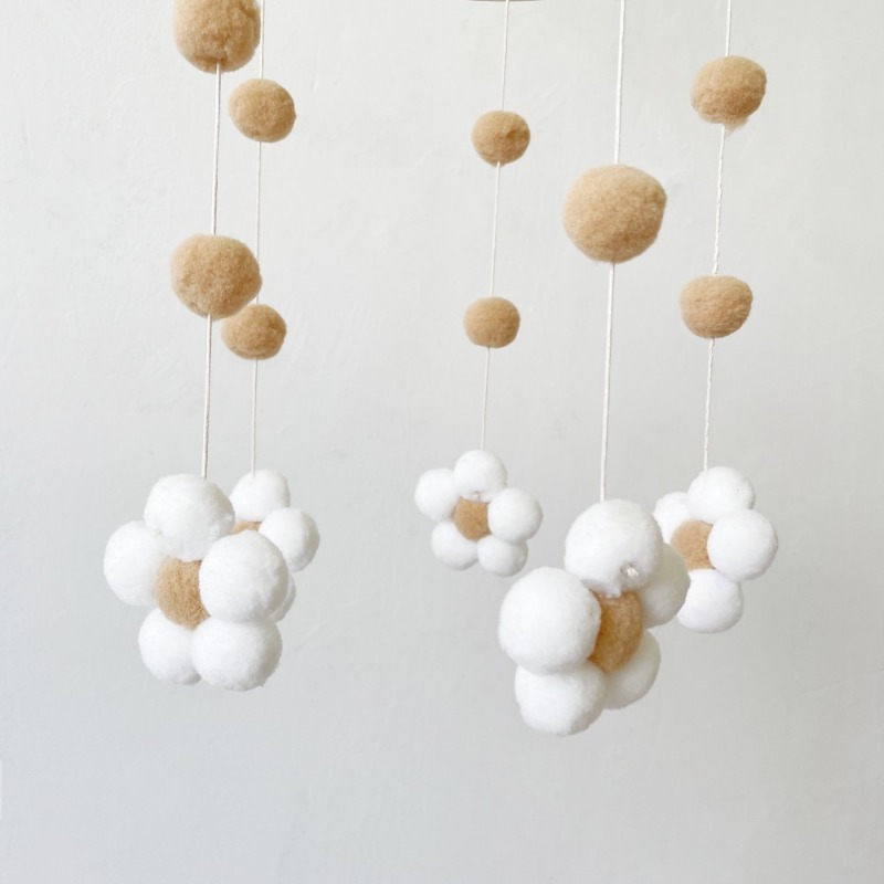 Ins Nordic Fur Ball Flower Win - Baby Clothing For Bed 评论和价格