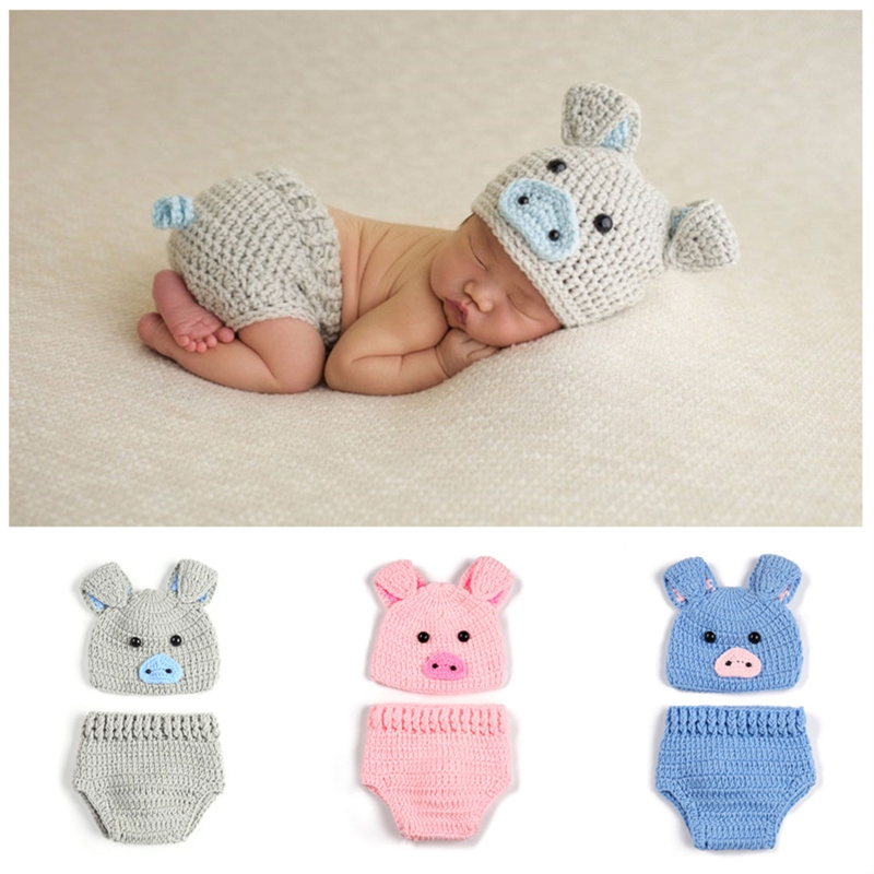 3/2 Pcs/set Newborn Photograph - Baby Clothing Crochet 评论和价格