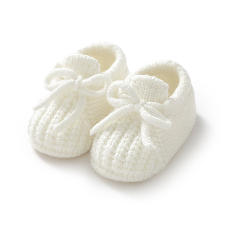 Baby Shoes Knitted Newborn Bed - Baby Clothing For Bed 评论和价格