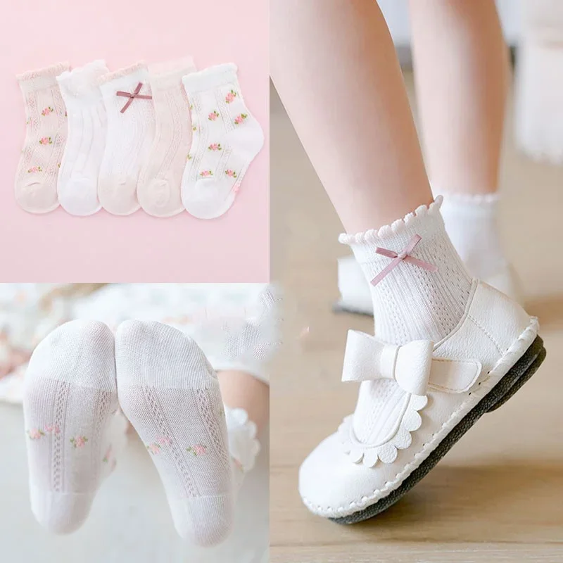 Kids Socks 5 Pairs/Lot Spring  - Baby Clothing Patterns Free 评论和价格
