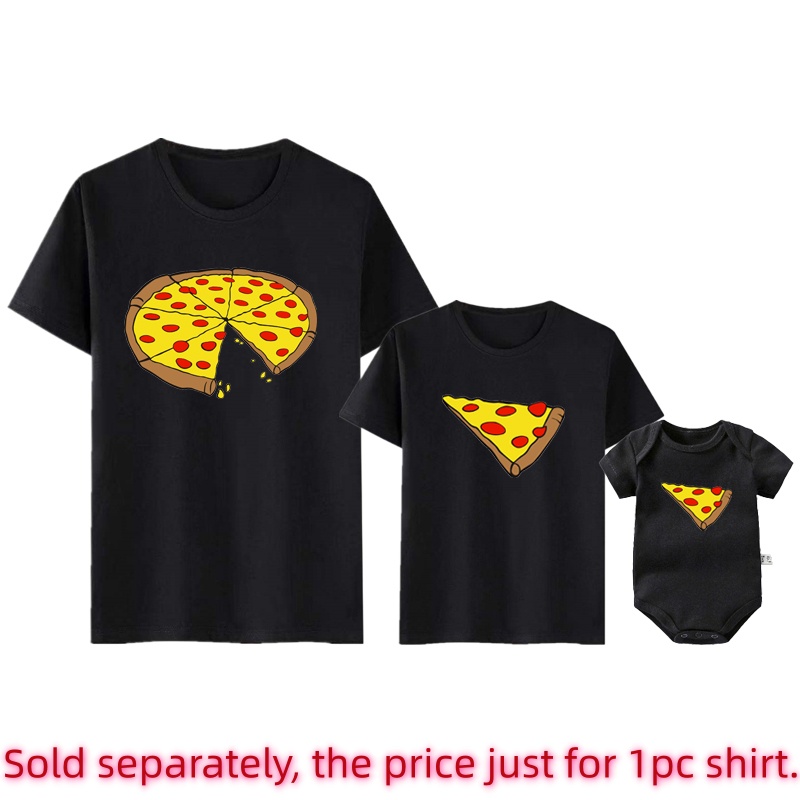 Funny Pizza Print Father Mothe - Baby Clothing Crochet 评论和价格