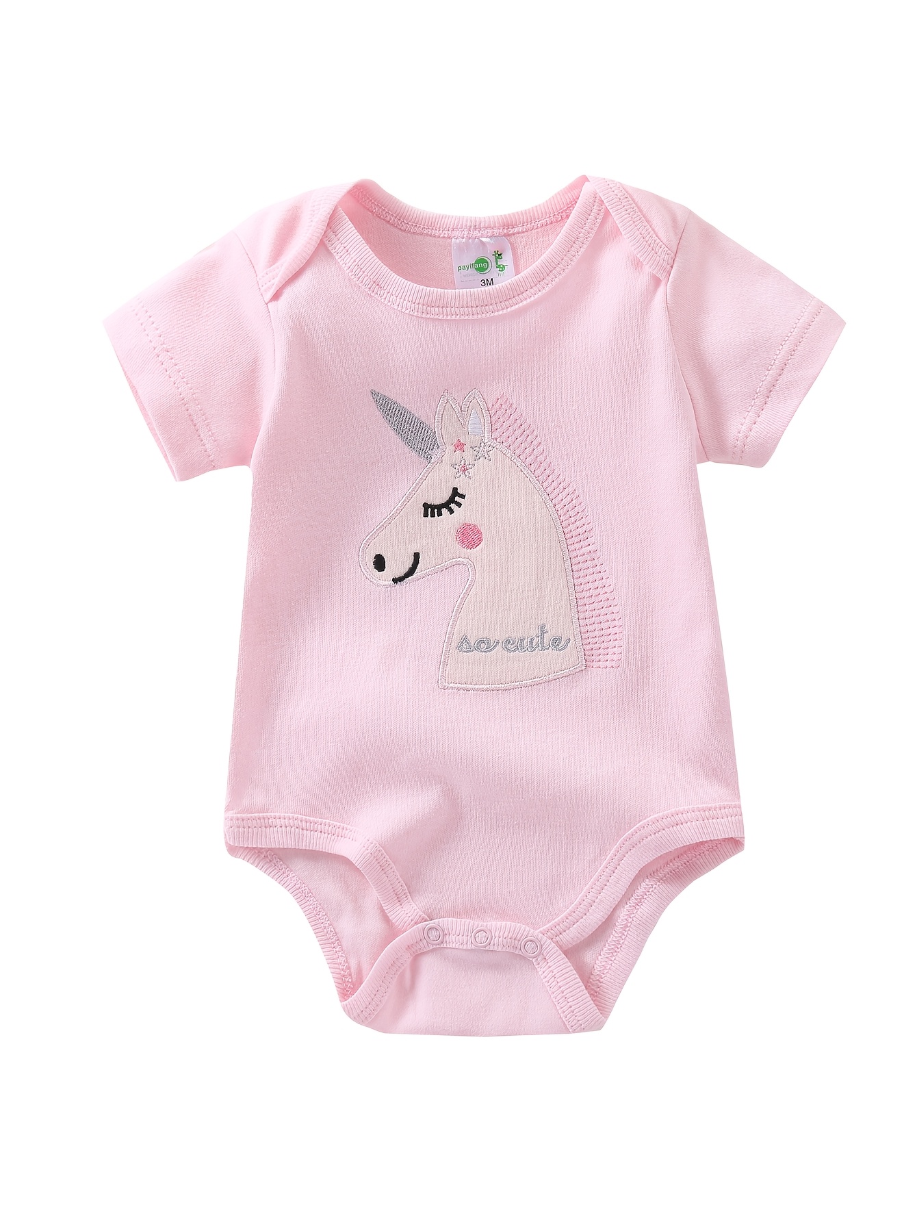 5pcs Girls' Short-Sleeve Bodys - Baby Clothing Essentials Newborn 评论和价格